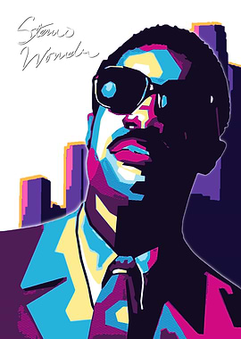 Stevie Wonder Pop Art