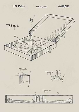 Pizza Box Patent Illustration