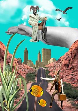 Surreal Animal Collage