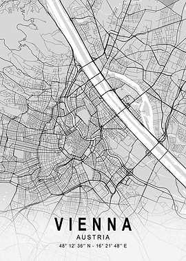 Vienna Light City Map