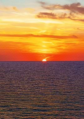 Sunset Over Ocean
