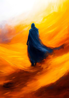 Silhouette in Desert