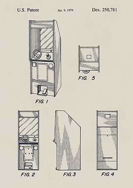 Arcade Machine Patent Drawing
