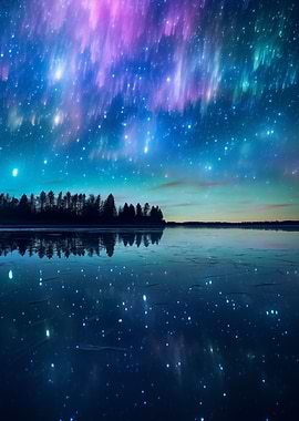 Night Sky Reflection