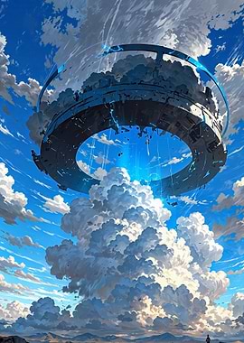 Floating Ring in Sky