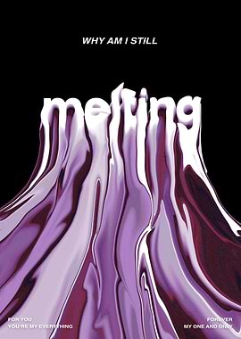 Melting Text Art