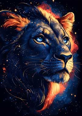 Cosmic Lion Head