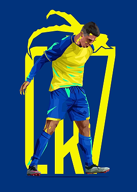 Cristiano Ronaldo Soccer Illustration