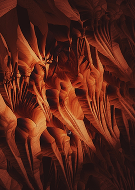 Abstract Orange Fractal