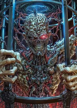 Cybernetic Horror Creature