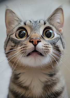 Surprised Tabby Cat