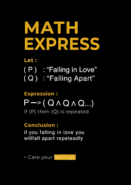 Math Express: Love &amp; Falling Apart