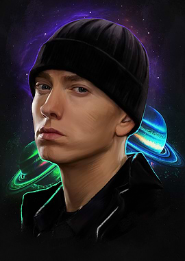 Eminem Space Portrait
