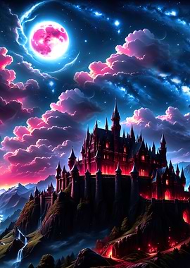 Fantasy Castle Night