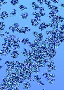 Abstract Blue and Purple Shapes