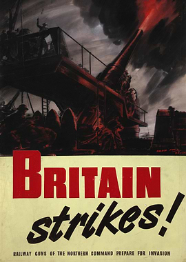 Britain Strikes! Propaganda Poster