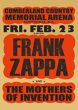 Frank Zappa Concert Poster