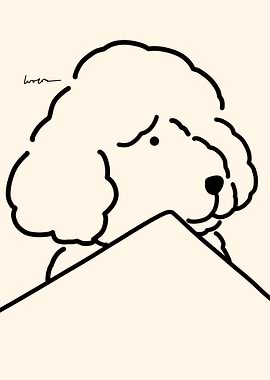 Adorable Poodle πΆ illustration