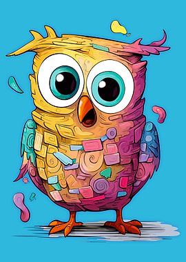 Colorful Owl Illustration