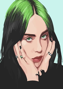 Billie Eilish Digital Portrait