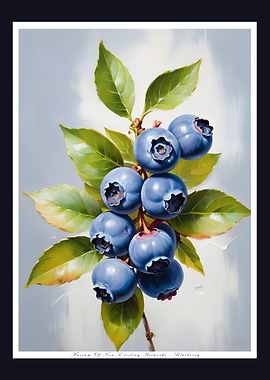Blueberry Branch Poster Art