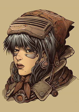 Portrait of a Cyberpunk Woman