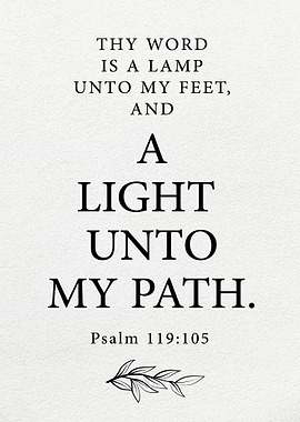 A Bible Verse in Psalm 119:105