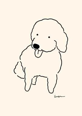 Adorable Poodle πΆ illustration - 2