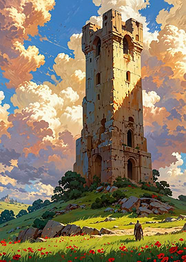 Ruined Tower Landscape