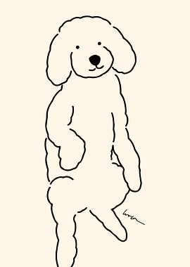 Adorable Poodle πΆ illustration - 1