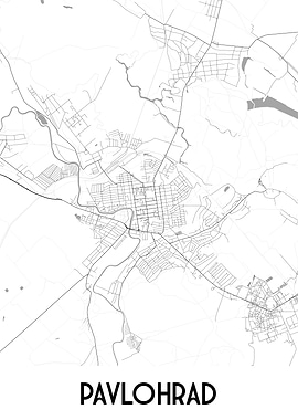 Pavlohrad City Map