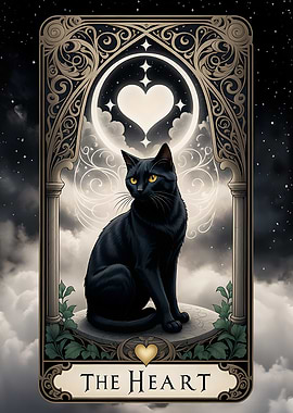 Black Cat Tarot Card The H