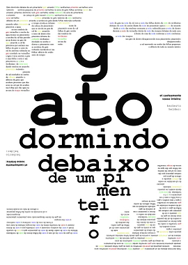 Surreal Portuguese Poem by Herberto Helder (title surrounded by text)