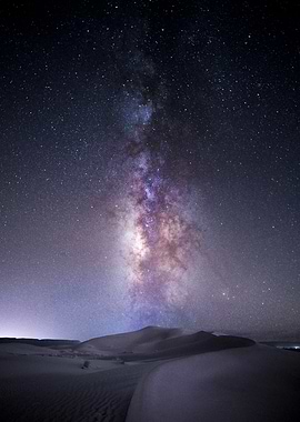 Milky Way Over Sand Dunes