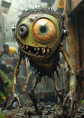 Mike Wazowski, Grungy One-Eyed Creature