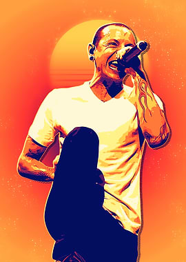 Chester Bennington Music Poster