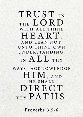 Bible Verse Proverbs 3:5-6