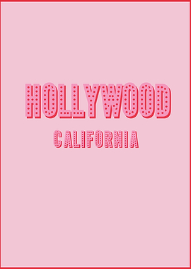 Hollywood California Print