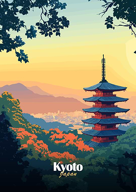 Kyoto Japan Pagoda