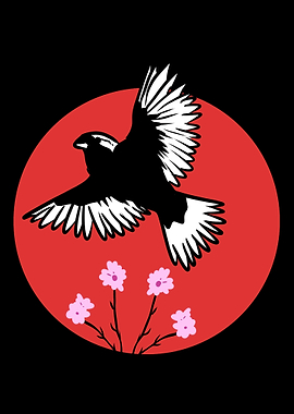 Bird Cherry Blossom Japane