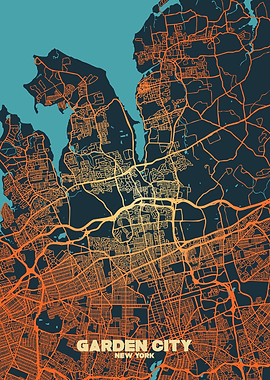 Garden City, New York Map
