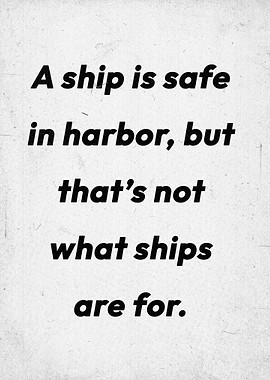 Ship Quote Poster