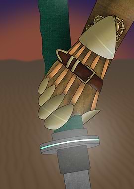 Steampunk Hand and Sword