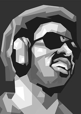 Man in Sunglasses, Low Poly