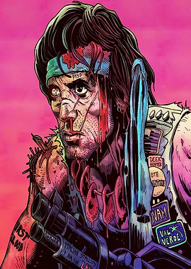 Rambo Comic Art