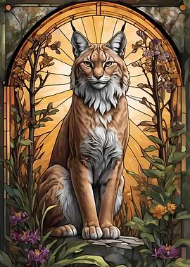Lynx Stained Glass