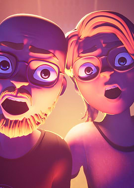 Surprised Lucas &amp; Coline