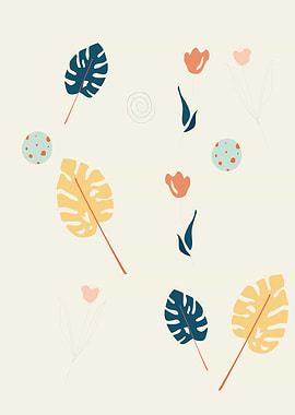 Tropical Floral Pattern