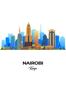 Nairobi Skyline Illustration