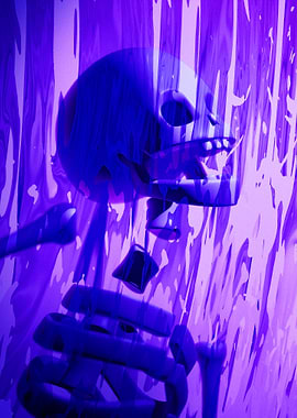 Purple Skull Skeleton